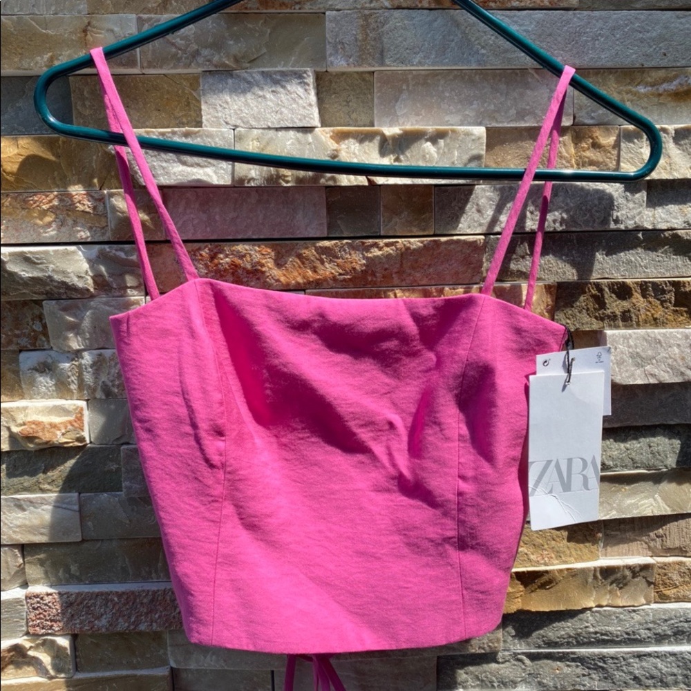 Zara: strappy back crop top